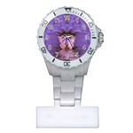 Artsy Purple Awareness Butterfly Nurses Watch