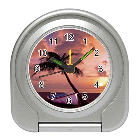 Sunset At The Beach Desk Alarm Clock from ArtsNow.com Front