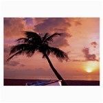 Sunset At The Beach Glasses Cloth (Large, Two Sided)