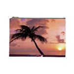 Sunset At The Beach Cosmetic Bag (Large)