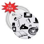 Books And Coffee 2.25  Button (10 pack)