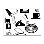Books And Coffee A4 Sticker 10 Pack