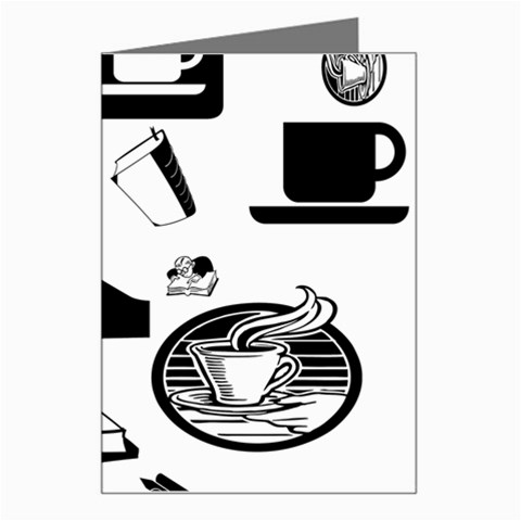 Books And Coffee Greeting Card from ArtsNow.com Left