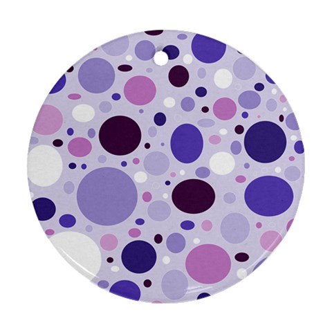Passion For Purple Round Ornament (Two Sides) from ArtsNow.com Back