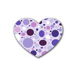 Passion For Purple Drink Coasters 4 Pack (Heart) 