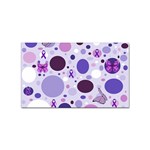 Purple Awareness Dots Sticker 100 Pack (Rectangle)