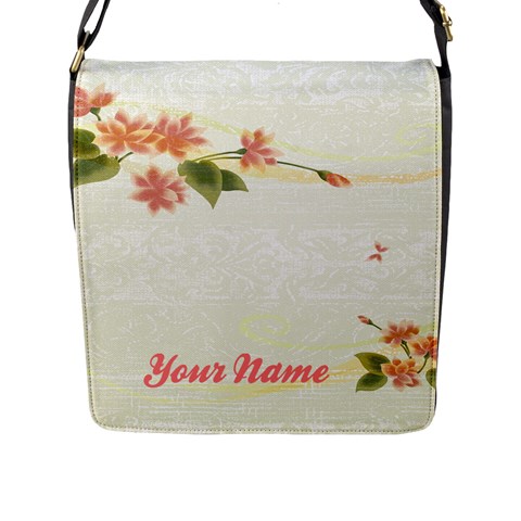Large Flap Closure Messenger Bag Front
