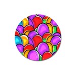 Colored Easter Eggs Magnet 3  (Round)