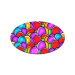 Colored Easter Eggs Sticker 100 Pack (Oval)