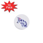 Great Dane 1  Mini Button (10 pack) 