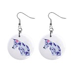 Great Dane 1  Button Earrings