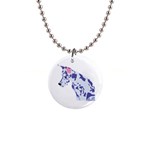 Great Dane 1  Button Necklace