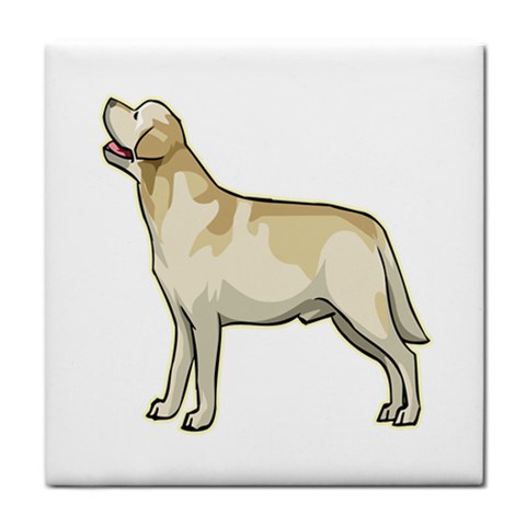 Labrador Retriever Tile Coaster from ArtsNow.com Front