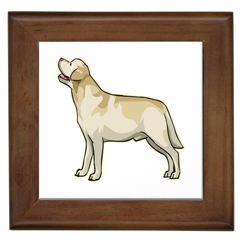Labrador Retriever Framed Tile from ArtsNow.com Front