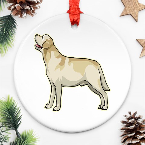 Labrador Retriever Ornament (Round) from ArtsNow.com Front