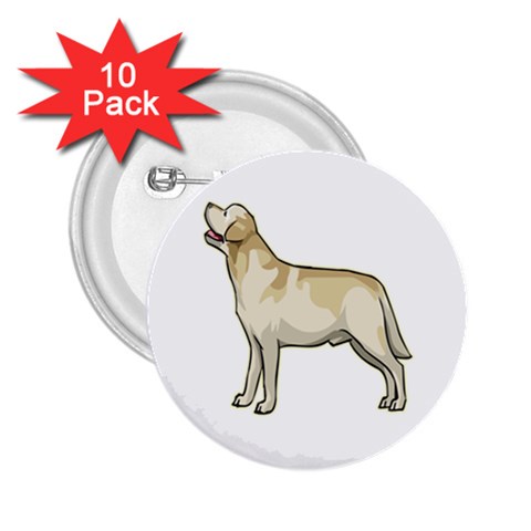 Labrador Retriever 2.25  Button (10 pack) from ArtsNow.com Front