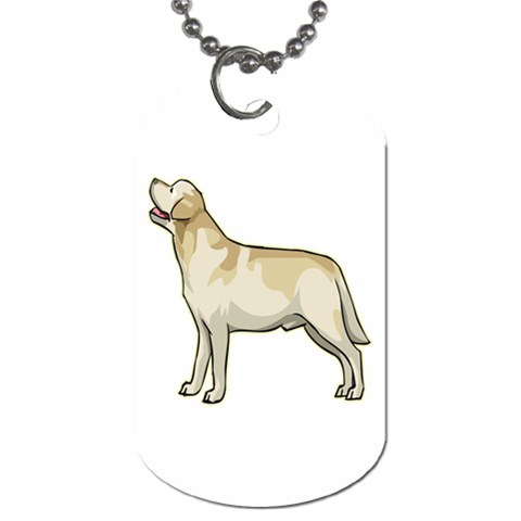 Labrador Retriever Dog Tag (One Side) from ArtsNow.com Front