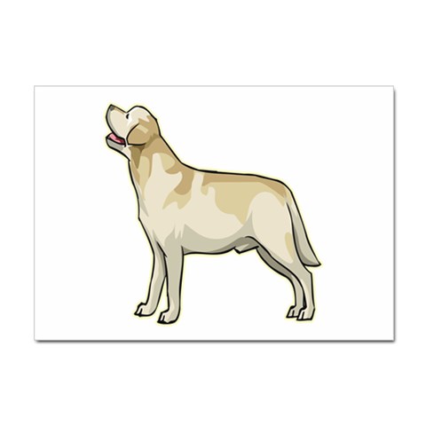 Labrador Retriever Sticker A4 (100 pack) from ArtsNow.com Front