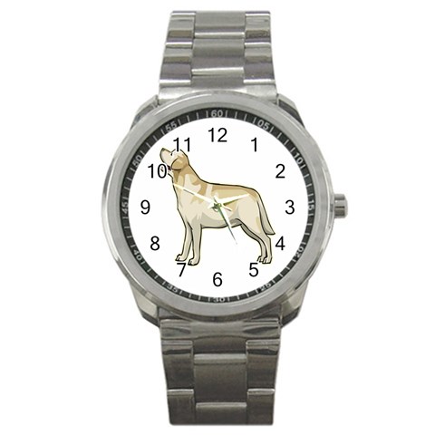 Labrador Retriever Sport Metal Watch from ArtsNow.com Front