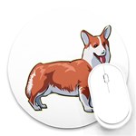 Pembroke Welsh Corgi Round Mousepad