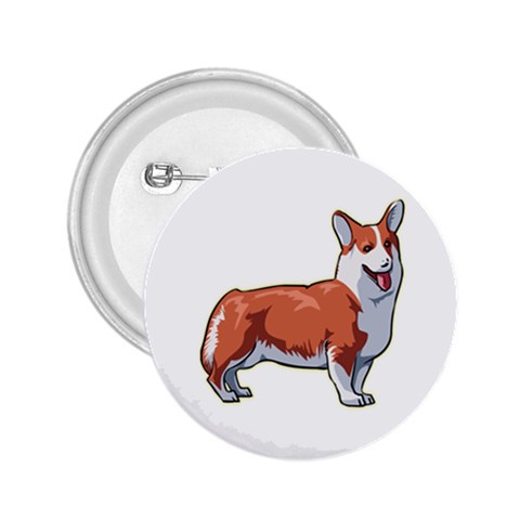 Pembroke Welsh Corgi 2.25  Button from ArtsNow.com Front
