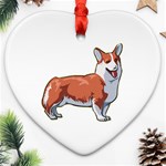 Pembroke Welsh Corgi Ornament (Heart)