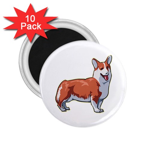 Pembroke Welsh Corgi 2.25  Magnet (10 pack) from ArtsNow.com Front