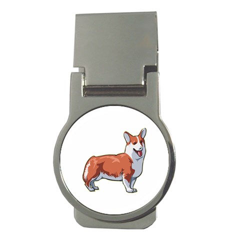 Pembroke Welsh Corgi Money Clip (Round) from ArtsNow.com Front