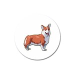 Pembroke Welsh Corgi Magnet 3  (Round)