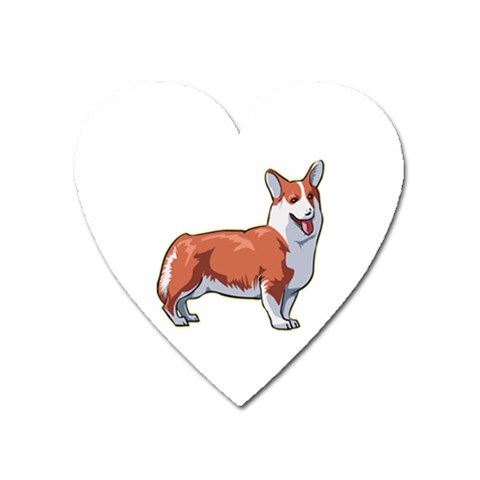 Pembroke Welsh Corgi Magnet (Heart) from ArtsNow.com Front