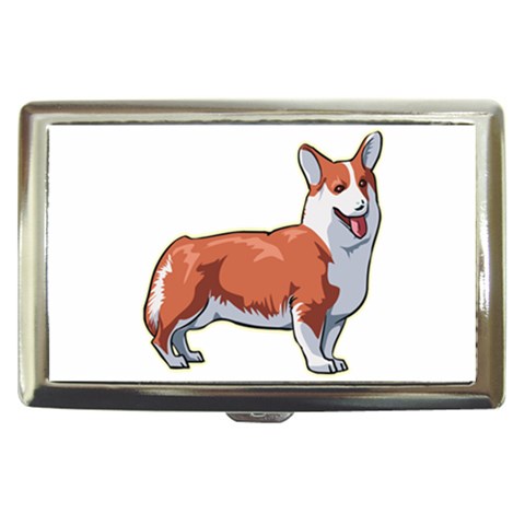 Pembroke Welsh Corgi Cigarette Money Case from ArtsNow.com Front