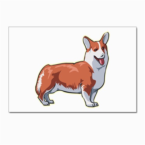 Pembroke Welsh Corgi Postcards 5  x 7  (Pkg of 10) from ArtsNow.com Front