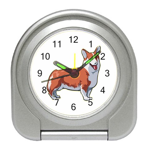Pembroke Welsh Corgi Travel Alarm Clock from ArtsNow.com Front