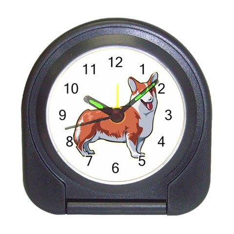 Pembroke Welsh Corgi Travel Alarm Clock from ArtsNow.com Front