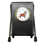 Pembroke Welsh Corgi Pen Holder Desk Clock
