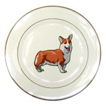Pembroke Welsh Corgi Porcelain Plate