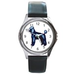 Poodle Round Metal Watch