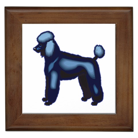 Poodle Framed Tile from ArtsNow.com Front
