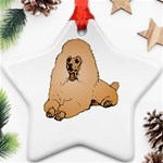 Poodle Ornament (Star)