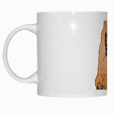 Poodle White Mug from ArtsNow.com Left