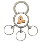 Poodle 3-Ring Key Chain