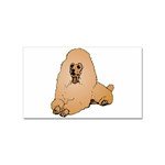 Poodle Sticker (Rectangular)