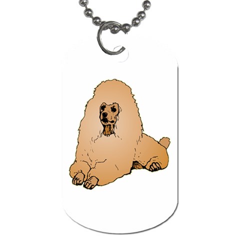 Poodle Dog Tag (One Side) from ArtsNow.com Front