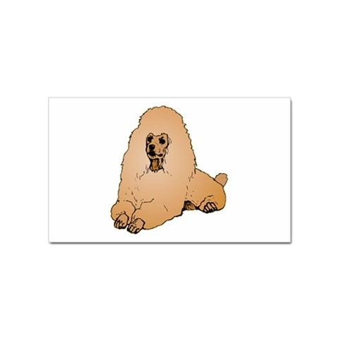 Poodle Sticker Rectangular (10 pack) from ArtsNow.com Front