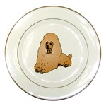 Poodle Porcelain Plate