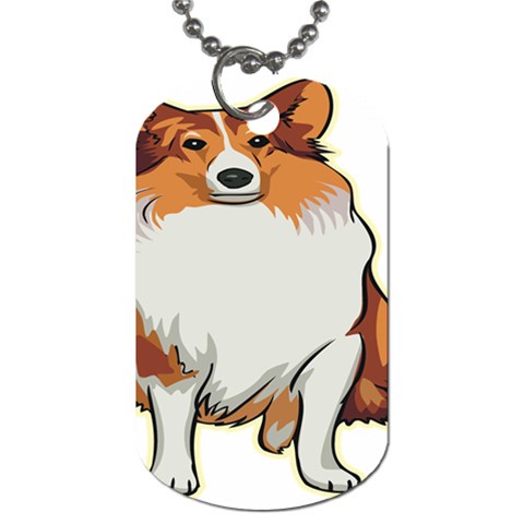 Shetland Sheepdog Dog Tag (Two Sides) from ArtsNow.com Back