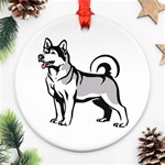Siberian Husky Ornament (Round)