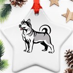 Siberian Husky Ornament (Star)