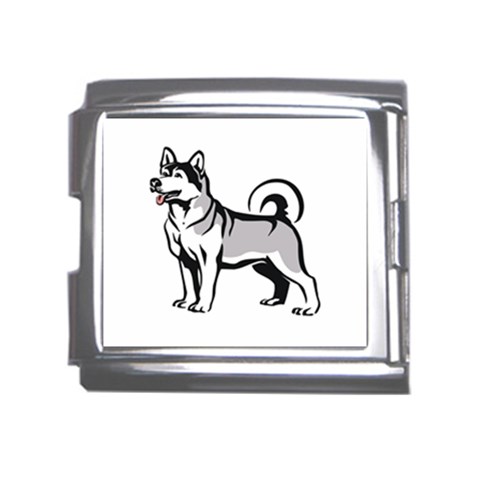 Siberian Husky Mega Link Italian Charm (18mm) from ArtsNow.com Front