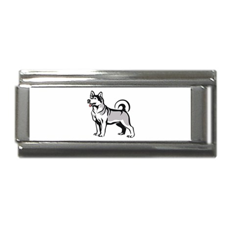 Siberian Husky Superlink Italian Charm (9mm) from ArtsNow.com Front